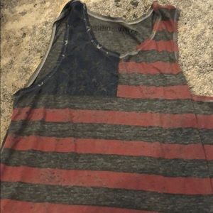 American flag tank